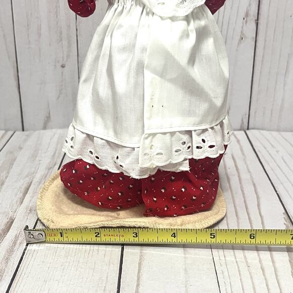 Vintage Annalee Mrs. Claus Mistletoe in Hair Christmas 10" Tall Doll - Picture 7 of 7